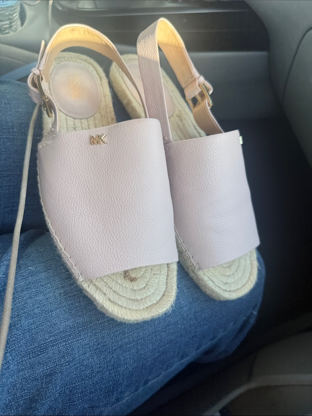 Michael Kors Light Pink Slingback Espadrille